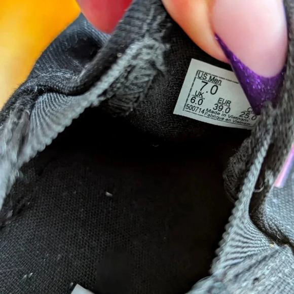 Vans Black on Black slip ons Size 7 - Picture 3 of 7